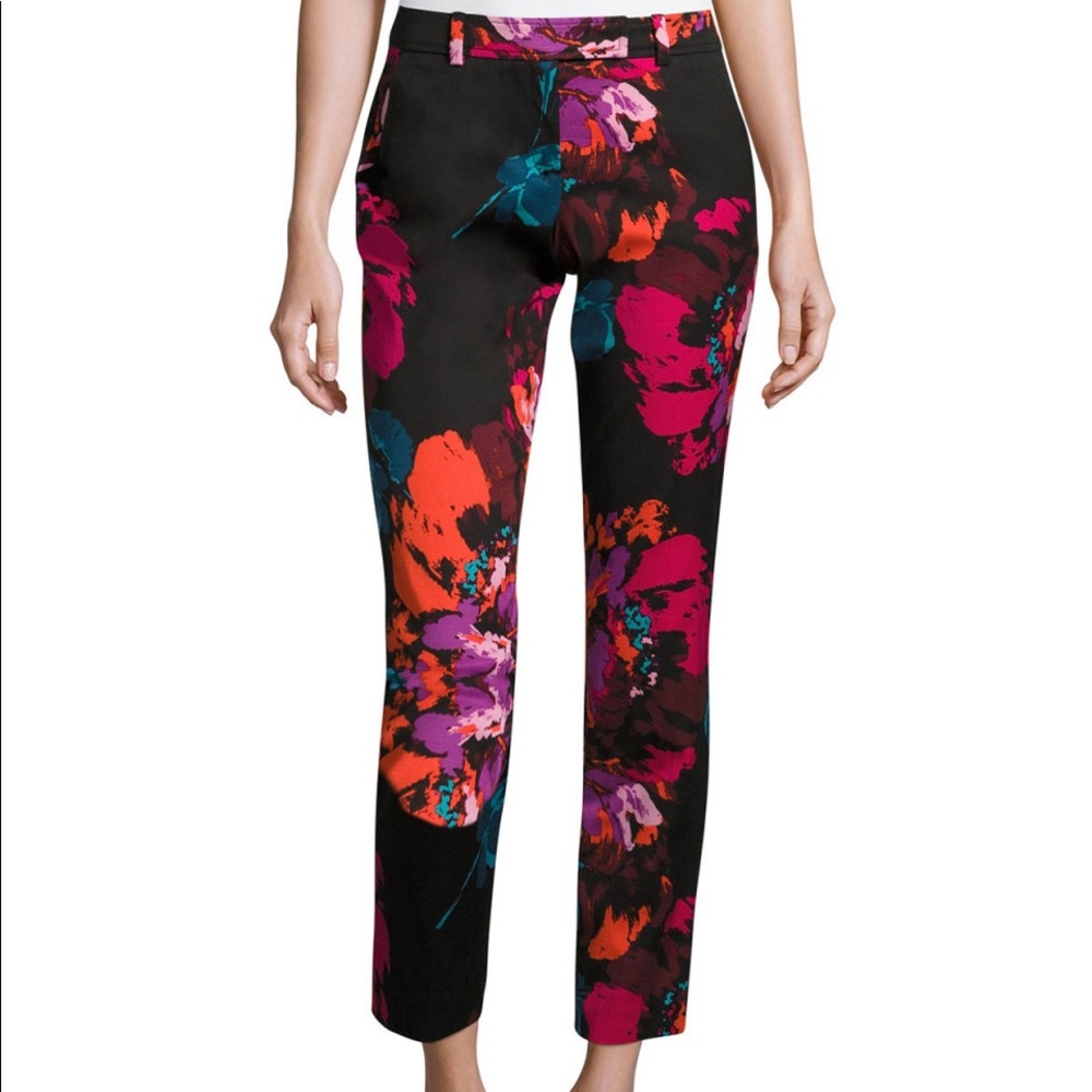Trina Turk Dark Floral Aubree Pant